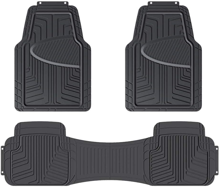 Amazon Basics All-Weather Rubber Floor Mats 3-Pack