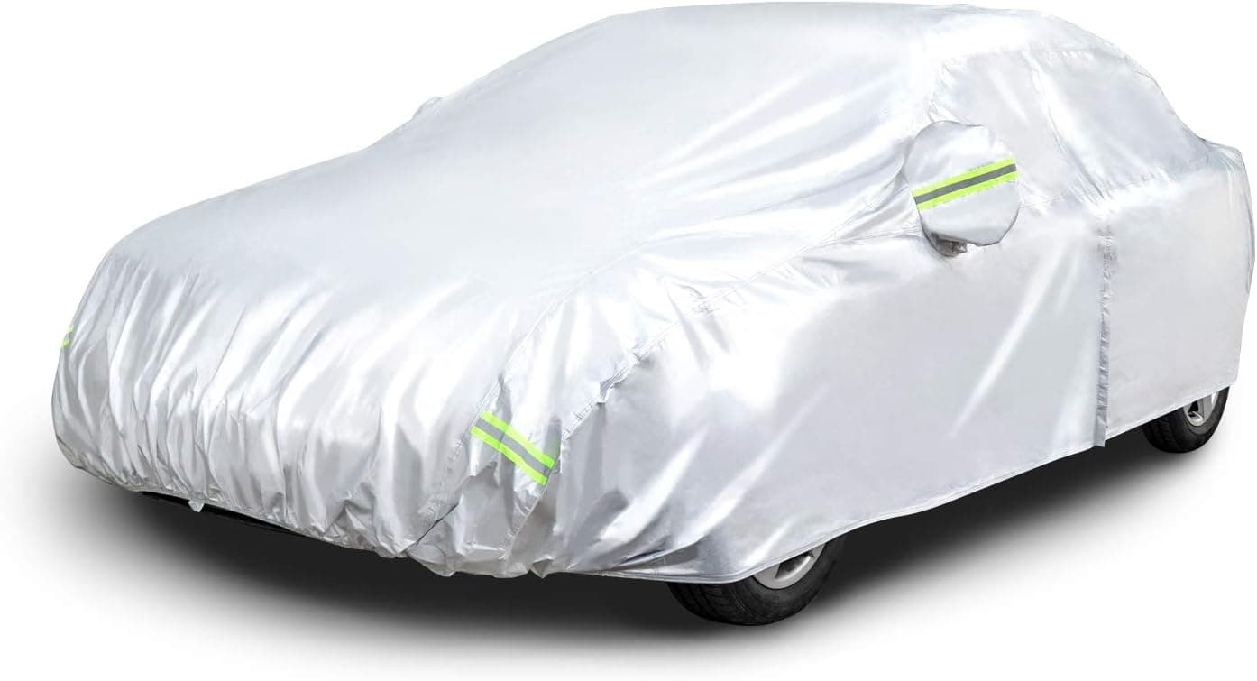 Amazon Basics Weather-Resistant Car Cover for Sedans