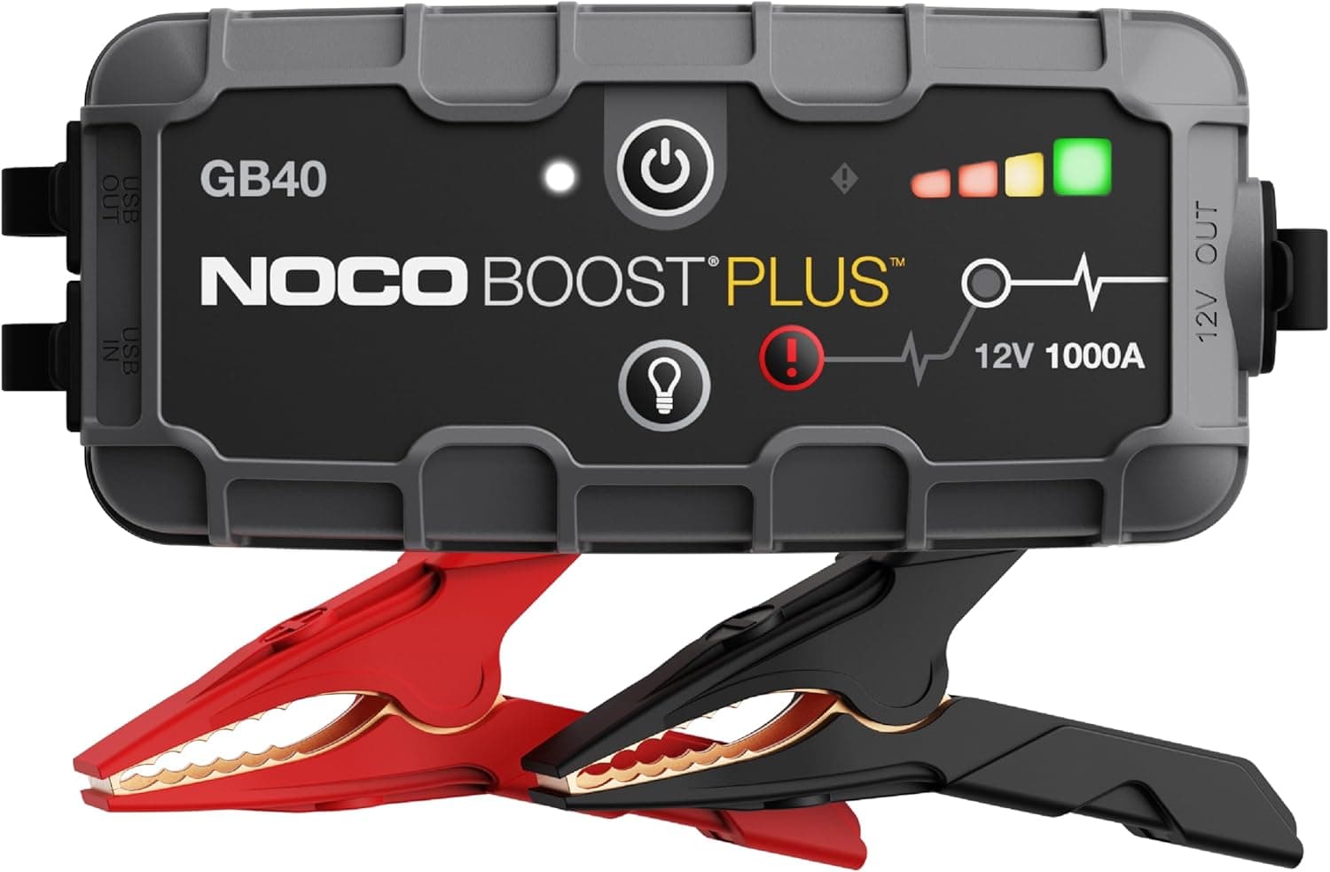 NOCO Boost GB70: Arrancador de Batería de Litio de 2000A UltraSafe – Antichispas y Protección contra Polaridad Inversa –